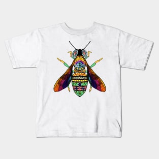 Stained Glass Bee Kids T-Shirt